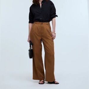 Madewell The Curvy Harlow Wide-Leg Pant in Drapey Twill